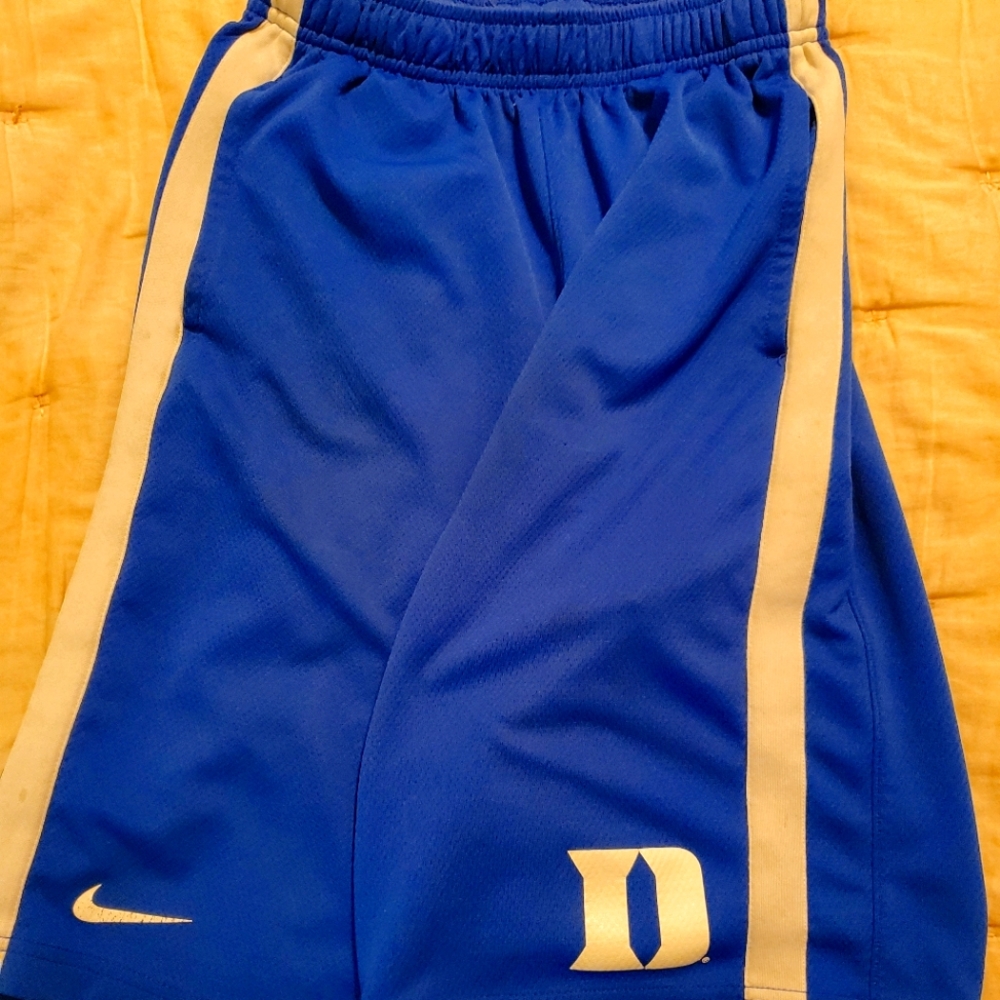 Nike Kids Blue and Gold Athletic Shorts